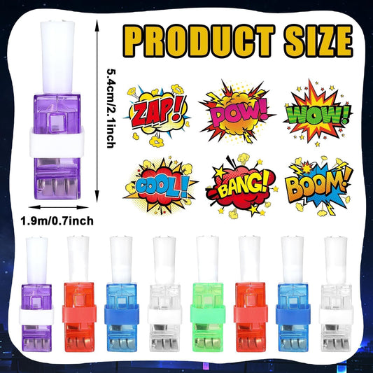 CHUNNIN bang pow zap patterns illuminate hero moments at events.