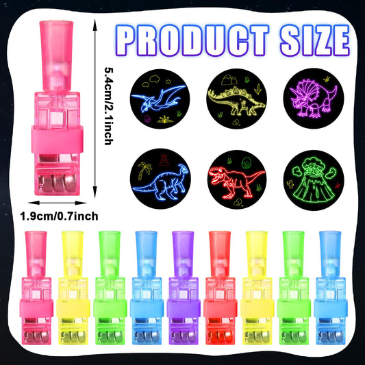 CHUNNIN dinosaur finger light glow in the dark enhances nighttime celebrations.