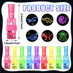 CHUNNIN dinosaur finger light glow in the dark enhances nighttime celebrations.