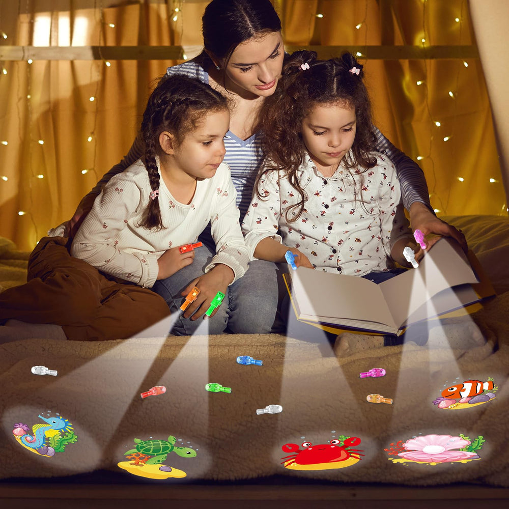 CHUNNIN undersea finger light displays sea animals in multi colors for vibrant celebrations.