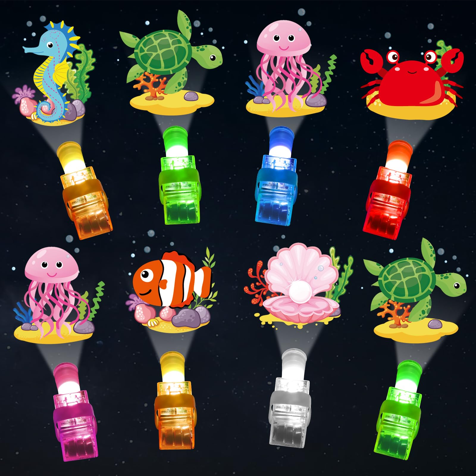CHUNNIN under-the-sea finger light with tropical fish pattern boosts party atmosphere.