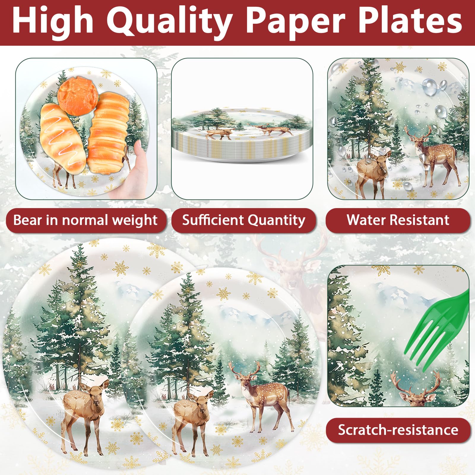 CHUNNIN napkins 6.5-inch soft and skin-friendly for comfortable cleanup