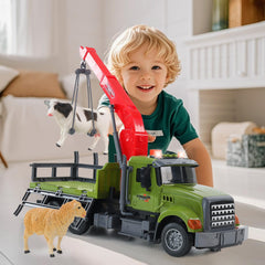 Chyucjl cow and sheep figures enrich farm role play