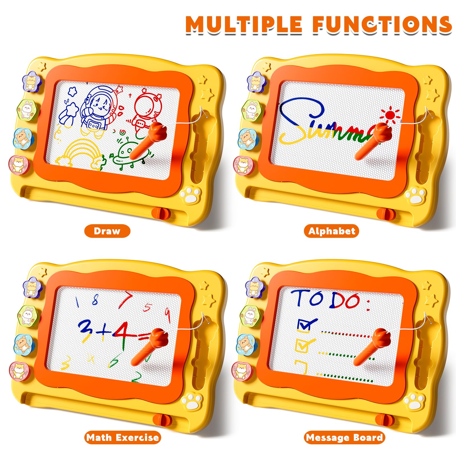Ci Vetch four color zones keep kids engaged with vibrant drawing options.