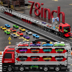 Ci Vetch dual-launcher race track delivers quick starts for friendly competitions.