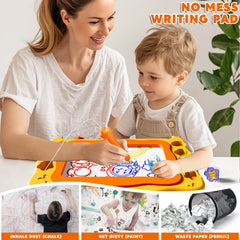 Ci Vetch ergonomic magnetic pen and smooth eraser support easy toddler drawing.