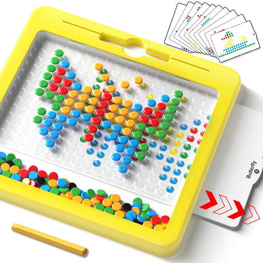 Ci Vetch large magnetic dots board 12x12 offers ample space for kids to draw freely.