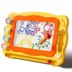 Ci Vetch large magnetic drawing board with bright color zones for mess-free creativity.
