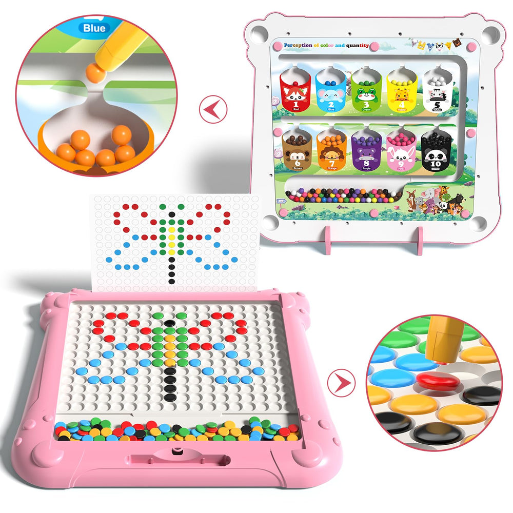 Ci Vetch magnetic dot art board patterns offer engaging pattern options