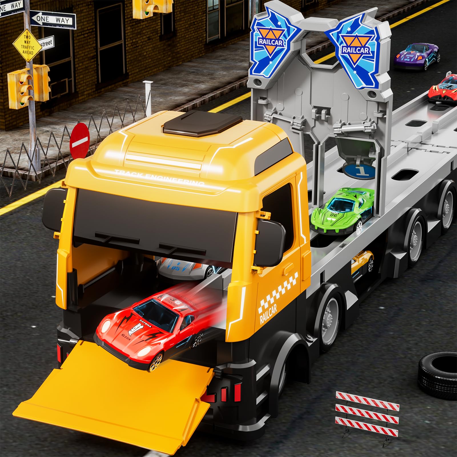 Ci Vetch portable truck handle makes carrying the light truck easy.