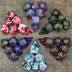 CiaraQ blue-white dual-tone dice for quick readability.