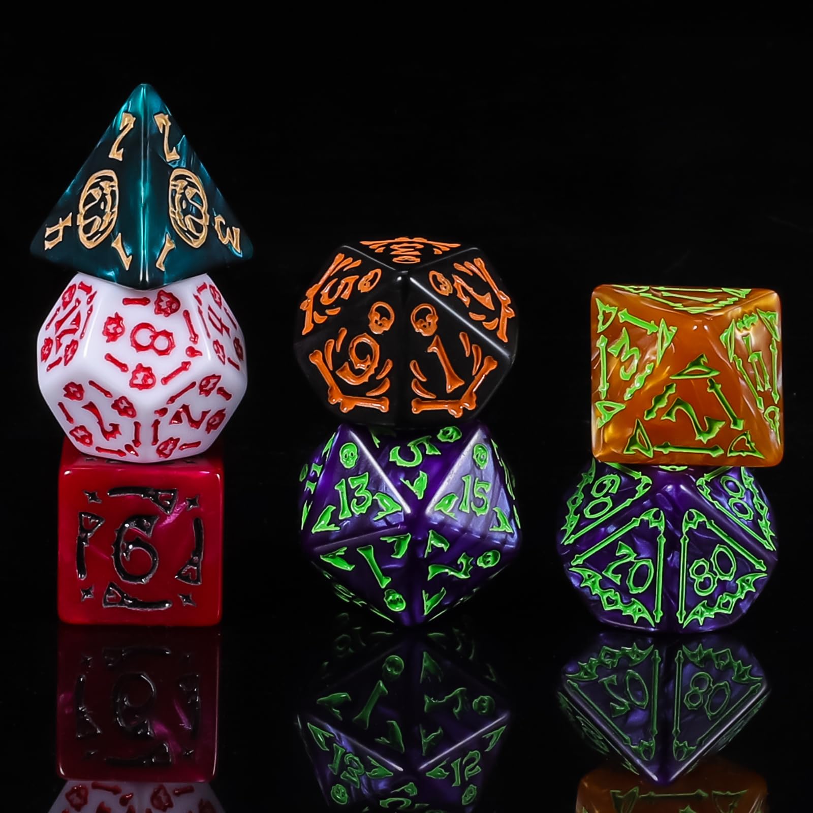CiaraQ easy-to-read numbers on each face for faster decision-making mid-game.