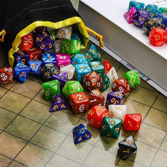 CiaraQ d20 and d10 dice demonstrate versatile gaming accessories for RPGs.