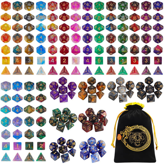 CiaraQ DND dice 26-varieties set for varied RPG sessions and tabletop play.