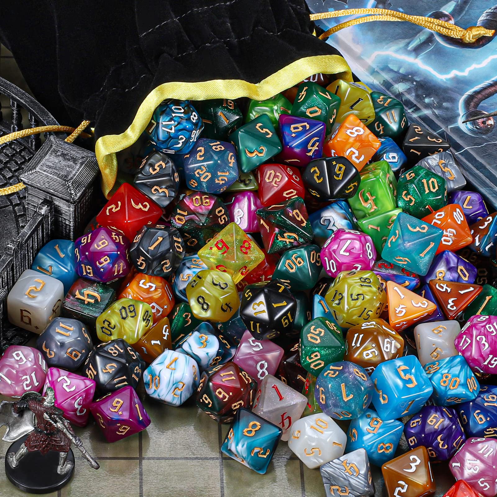 CiaraQ dice with easy-to-read numbers on large faces for quick rolls.