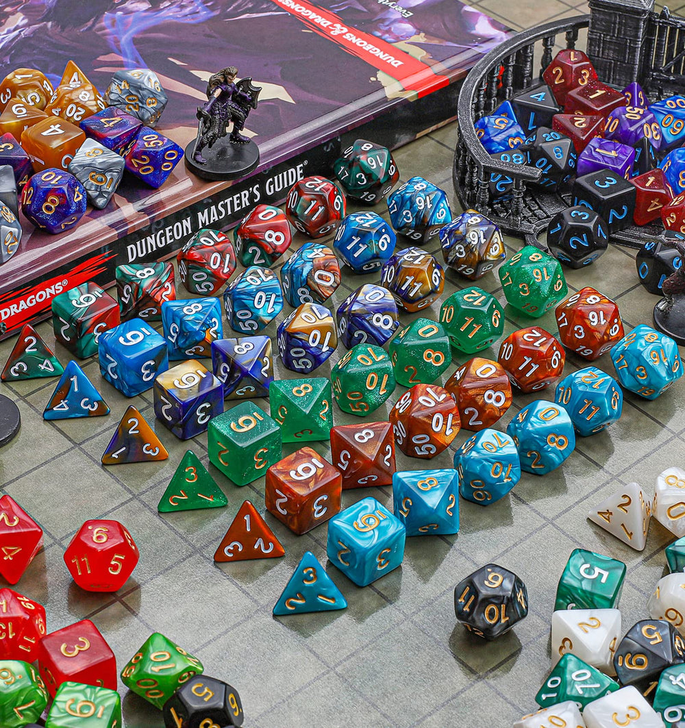 CiaraQ acrylic polyhedral dice feel durable yet lightweight to handle.