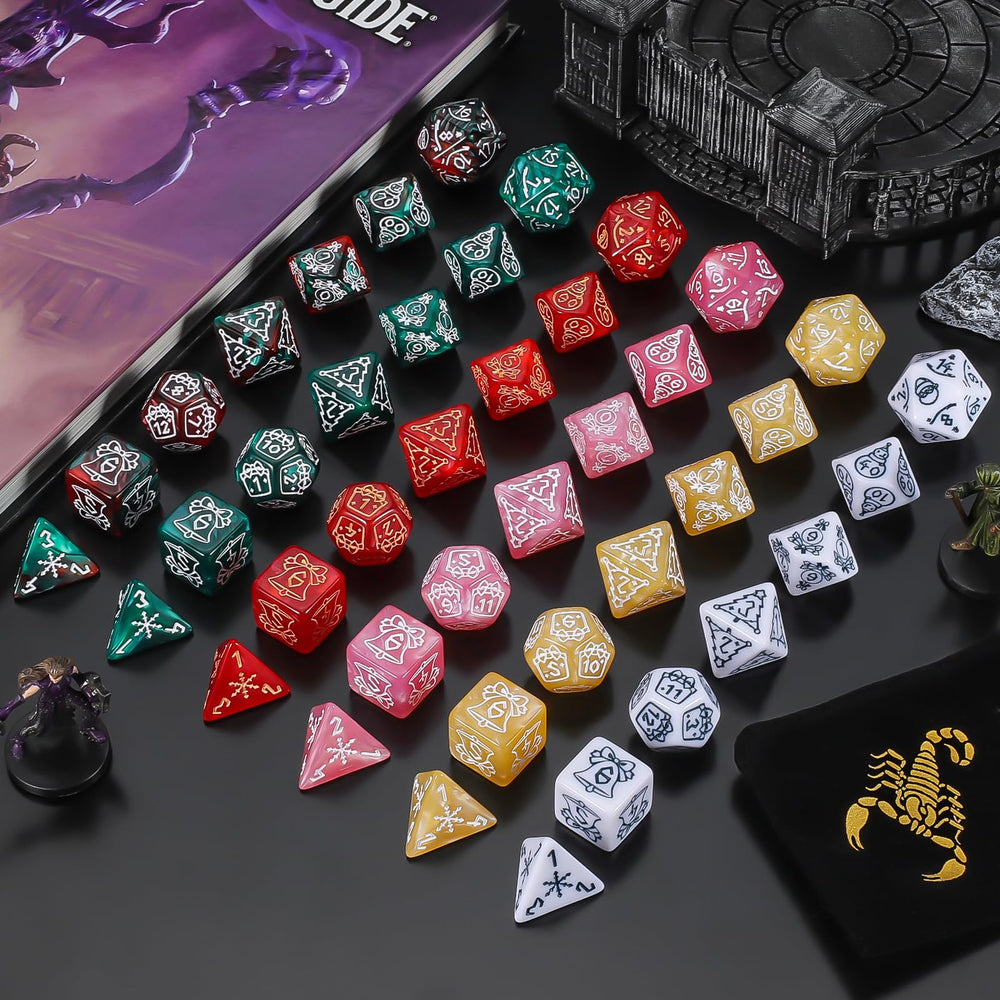 CiaraQ white dice with clear numerals for quick reads