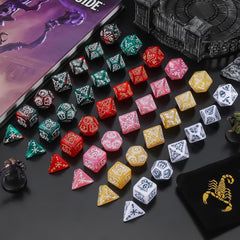 CiaraQ white dice with clear numerals for quick reads