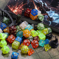 CiaraQ D4 dice in monochrome with high contrast numerals for quick checks.