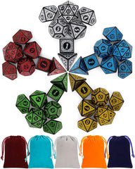 CiaraQ polyhedral dice set in multi-color for vibrant gameplay sessions.