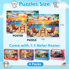 Ciavotie Neuschwanstein Castle 100-piece puzzle offers a classic landscape challenge.