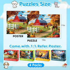 Ciavotie elk-snow 100-piece puzzle for cozy winter gatherings.