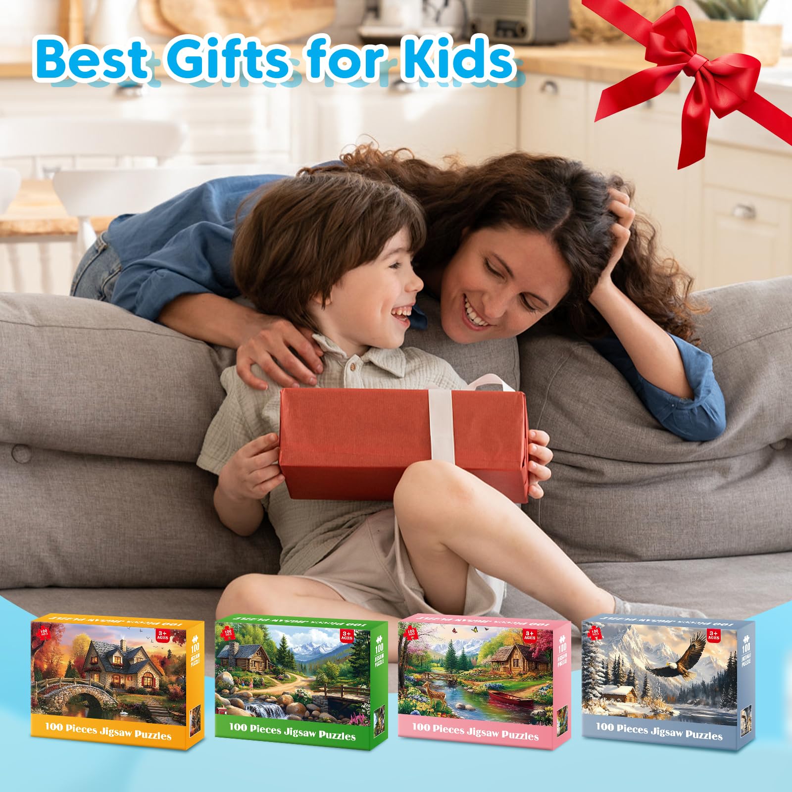 Ciavotie safe and durable recycled cardboard construction for puzzles