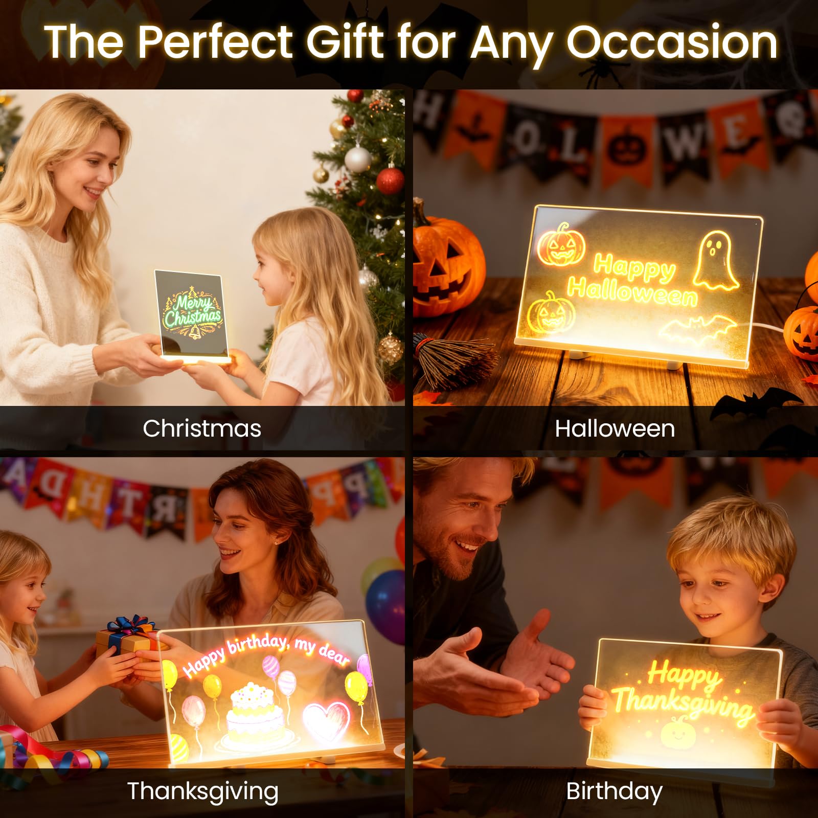CIBOTIES LED note board as a vision board for inspiration