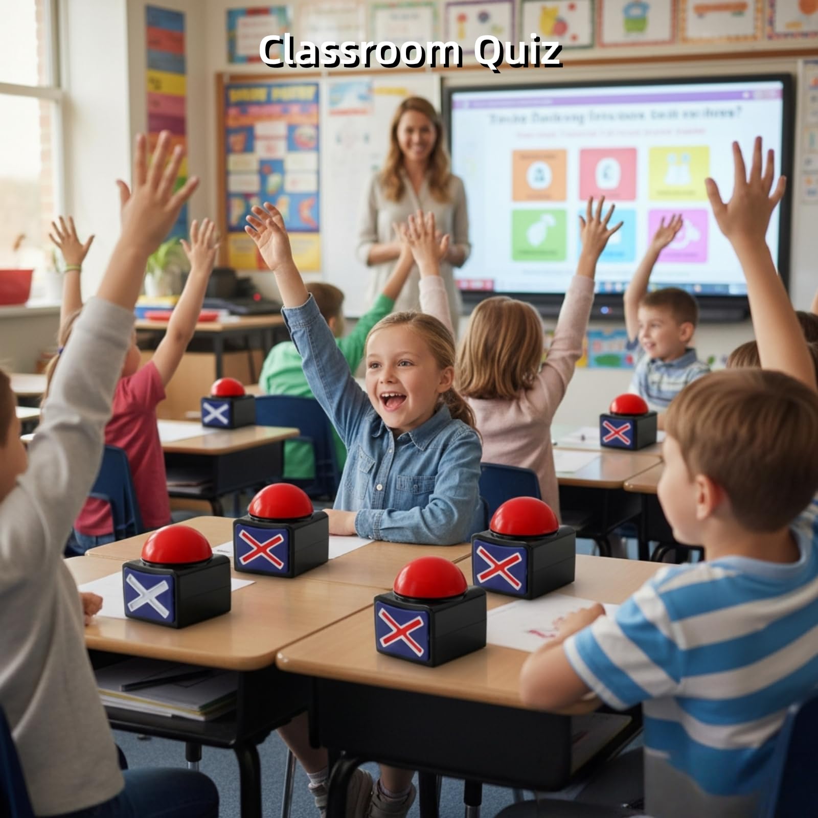 Cididu classroom-use scene shows buzzers boosting student participation.