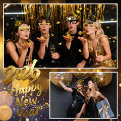 CIEOVO golden glitter noise makers create joyful sounds