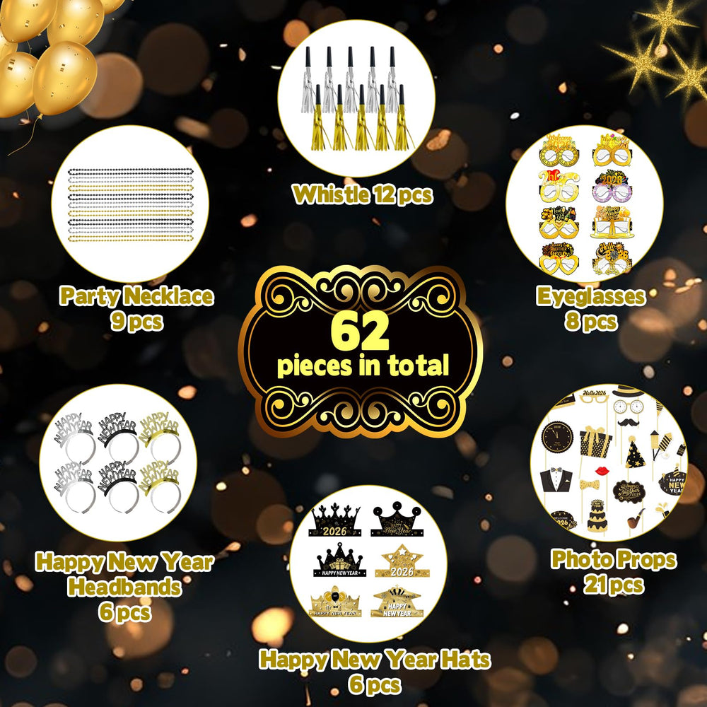 CIEOVO New Year crown hat elevates party attire for memorable shots