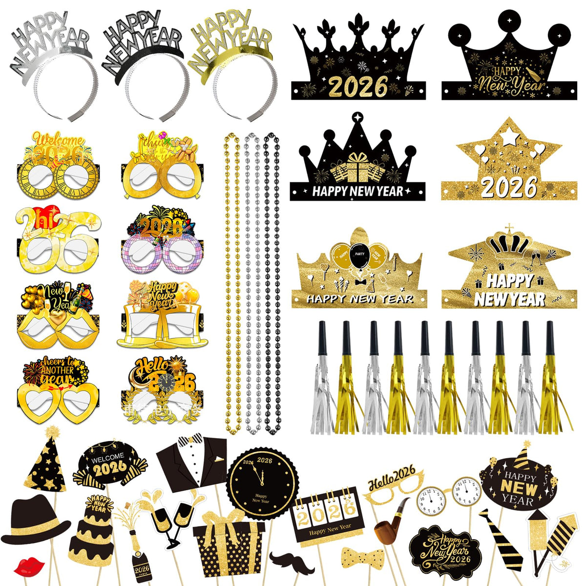 CIEOVO New Year headband tiara sparkles for festive photo moments