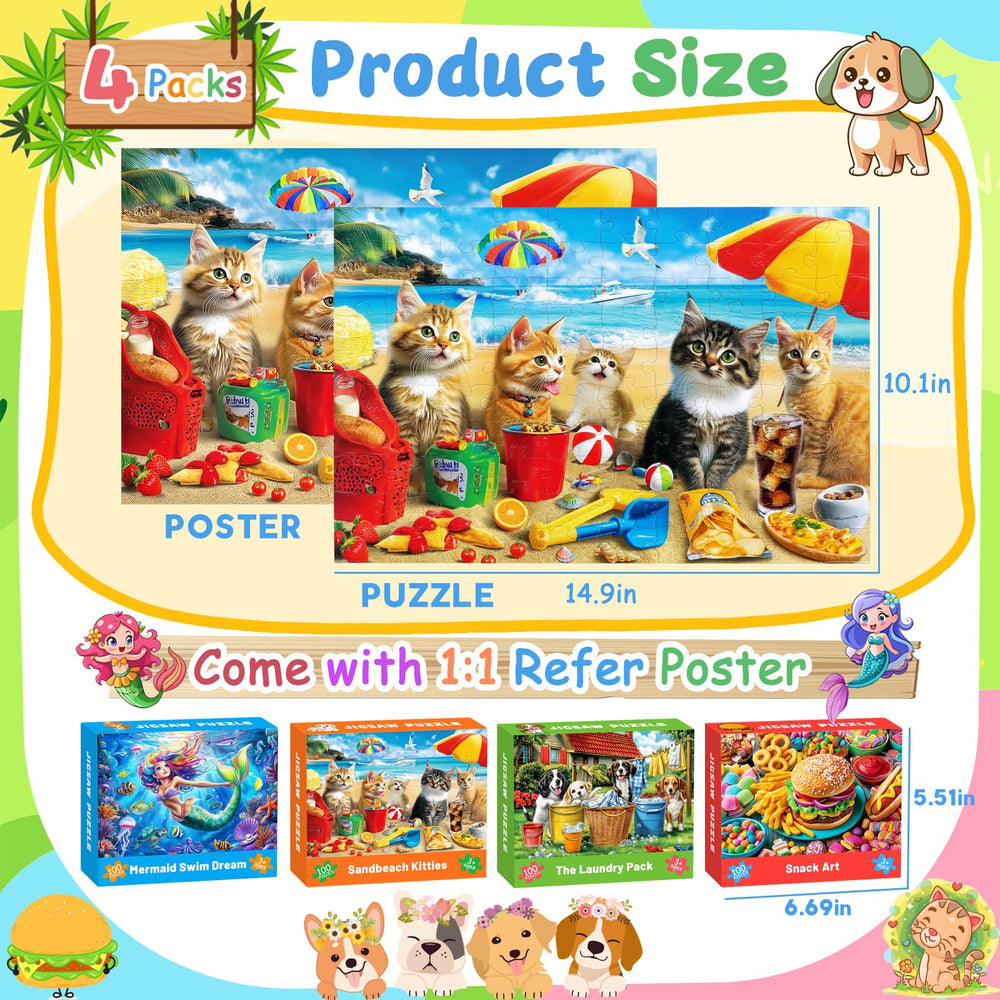 Ciesa 100-piece puzzle pack box highlights sturdy packaging and gift-ready look.