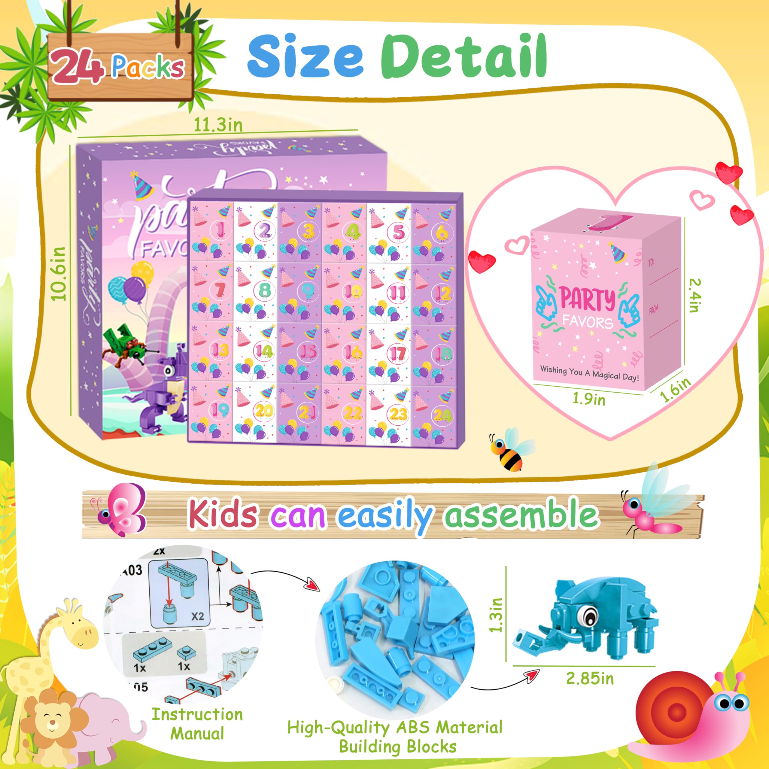 Ciesa educational toy promotes creativity, imagination, and logical thinking.