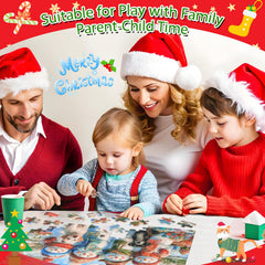 Ciesa family puzzle time: 100-piece set ideal for group holiday activity.