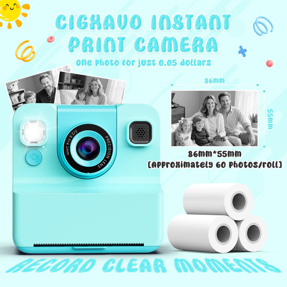 CIGXAVO 32GB memory stores thousands of photos and videos.