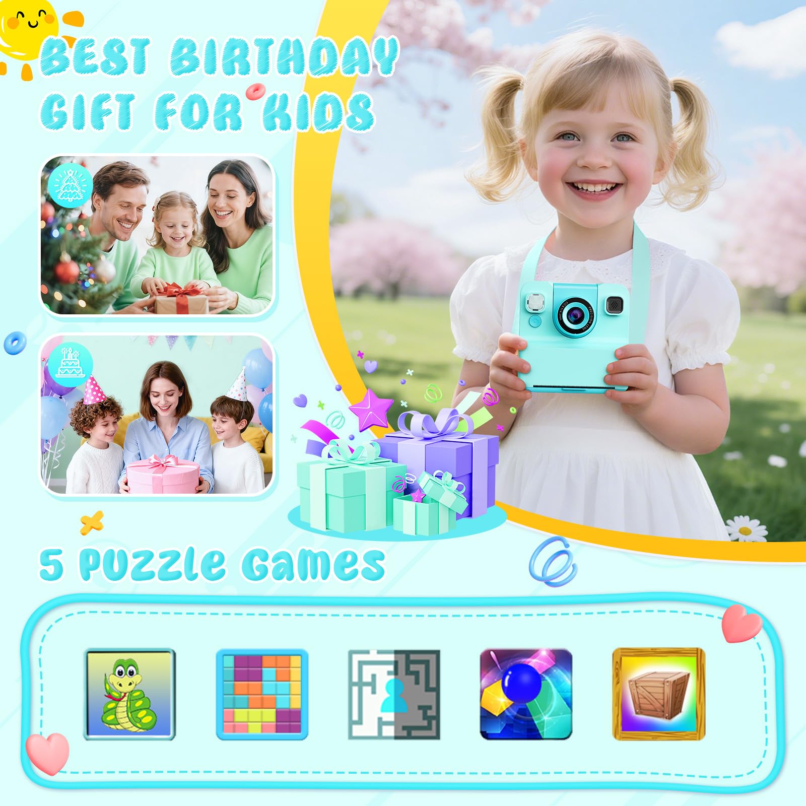 CIGXAVO camera includes six color pens for photo personalization.