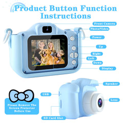 CIMELR kids camera IPS screen provides clear previews for kids.