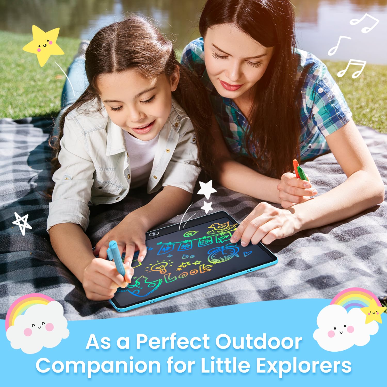 Cimetech educational drawing pad supports drawing, counting, and early literacy beyond papers.