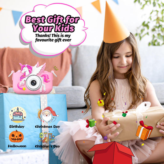 Cimizi cute cartoon protective case keeps the camera safe during playtime.