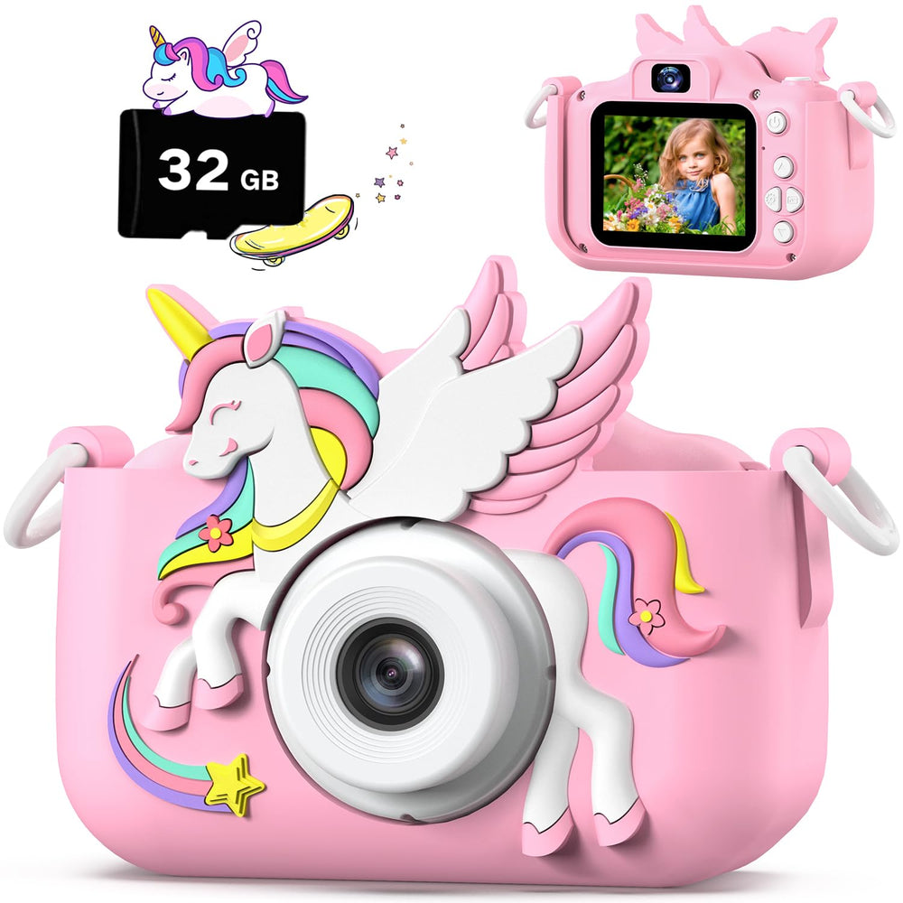 Cimizi Kids Camera front and back dual cameras for easy selfies.