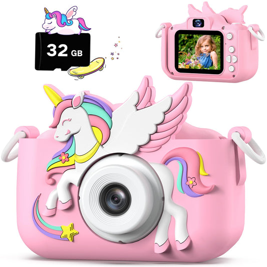 Cimizi Kids Camera front and back dual cameras for easy selfies.
