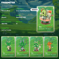 Koroks set features transparent pillars for a floating effect.