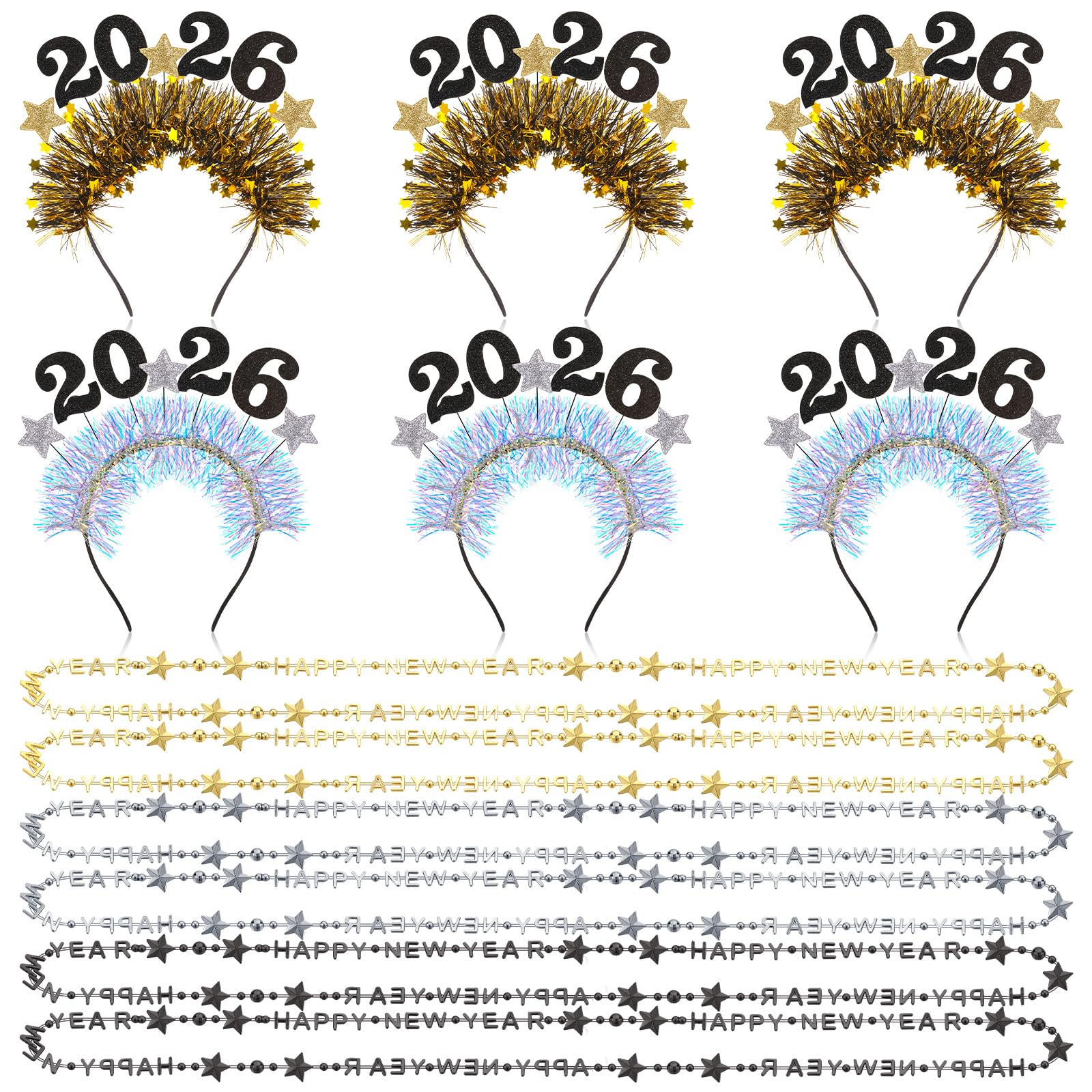 Cindeer 2026 star headband pack for festive selfies and group photos