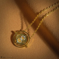 Silver-tone Cinereplicas Time Turner necklace suitable for cosplay and daily wear