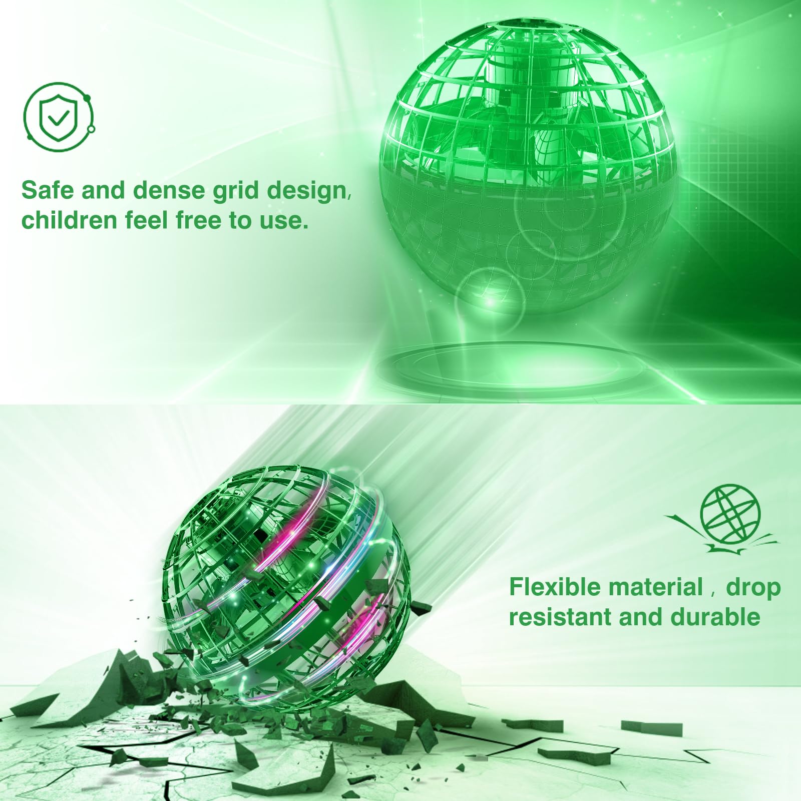 Ciniffo Flying Orb Ball suited for indoor and outdoor fun.