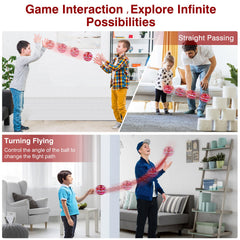 Ciniffo Flying Orb Ball red spinner action during return arc for fun