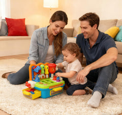 Gift-ready, colorful Cinne tool set for toddlers ages 1-3
