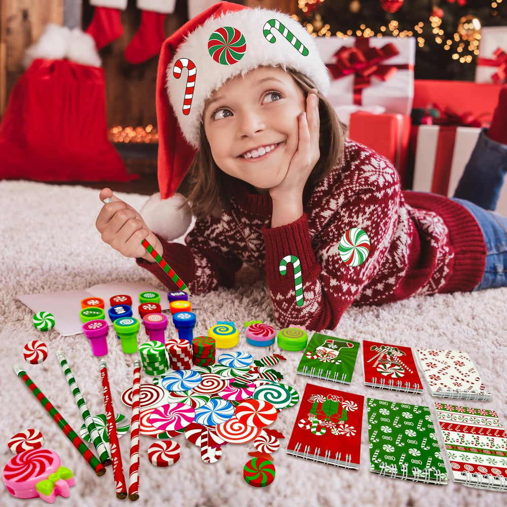 Cinrobiye candy stamps add playful patterns to homework and crafts.