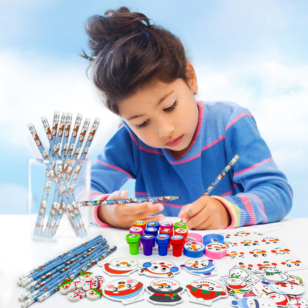 Cinrobiye Christmas tree pencil sharpeners add festive desk utility.